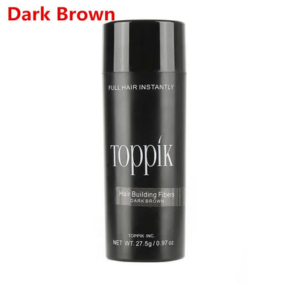 dark brown toppik hair fibers spray