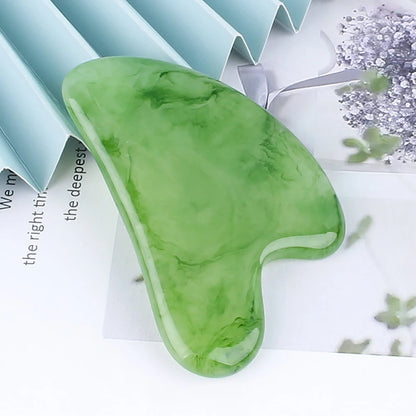 Resin Gua Sha Scraping Massage Scraper Face Massager Acupuncture Guasha Board Massager for Face Tool