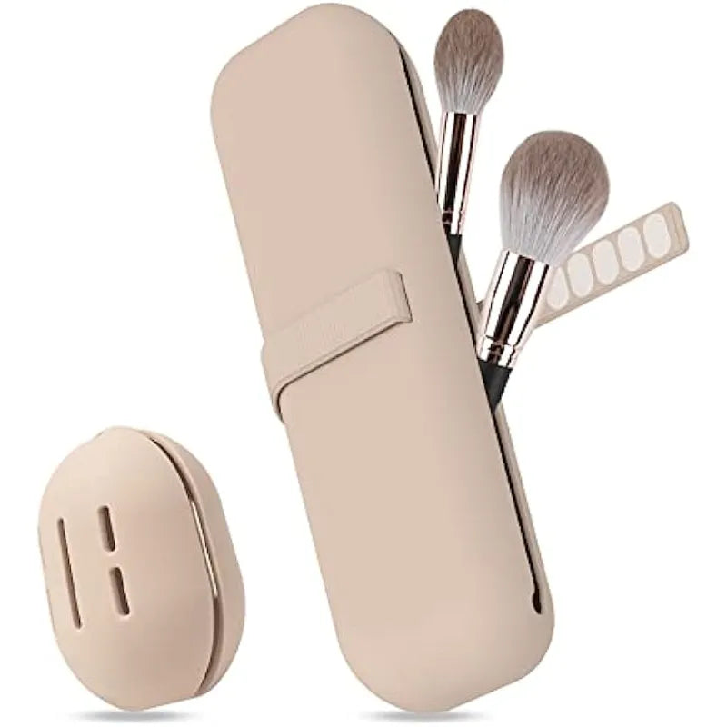 Portable Silicone Makeup Brush Case