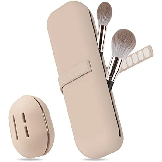 Portable Silicone Makeup Brush Case