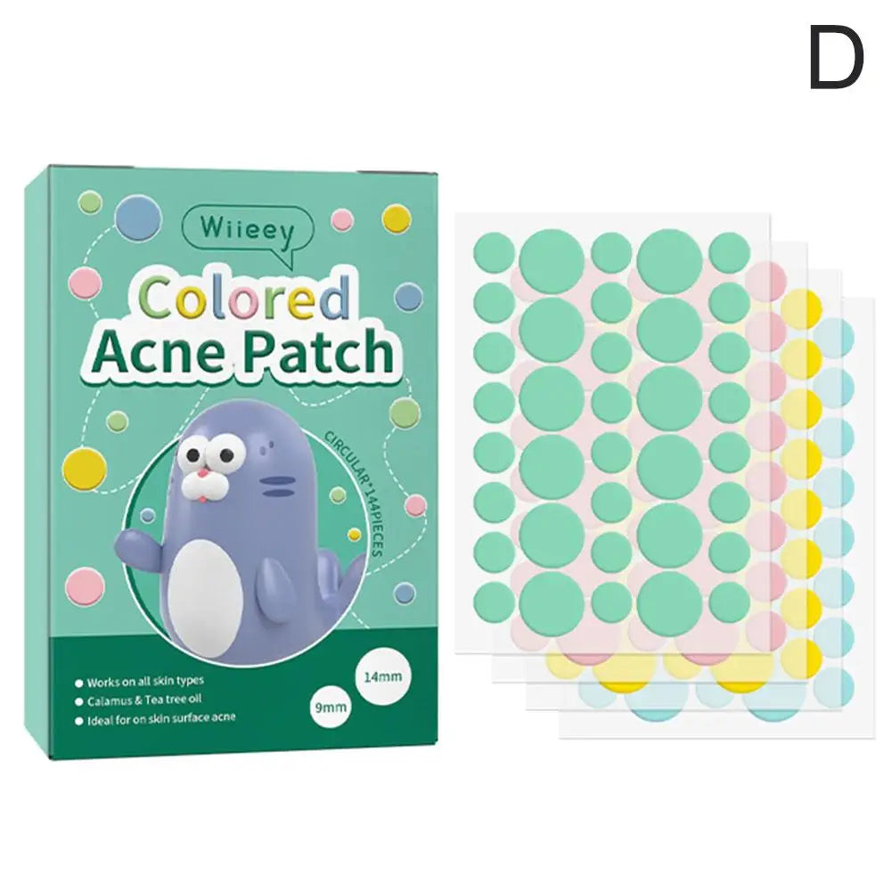 144PCS Star Pimple Patch Acne Colorful Invisible Acne Removal Skin Care Stickers Concealer Face Spot Beauty Makeup Tools