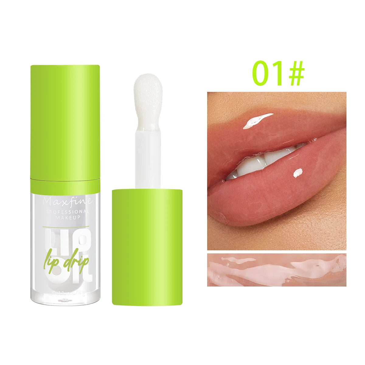 6-tone moisturizing lip gloss luminous oil lip gloss, moisturizing transparent liquid lip gloss, natural lip enhancer, make lips