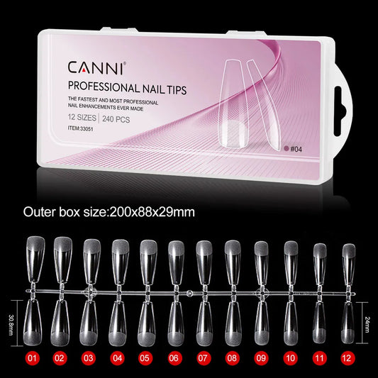 CANNI Gel Nail Kit & Professional Coffin Tips