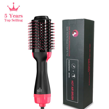 LISAPRO 3-in-1 Hot Air Brush | One-Step Hair Dryer & Volumizer | 1000W Professional Styler & Blow Dryer Brush