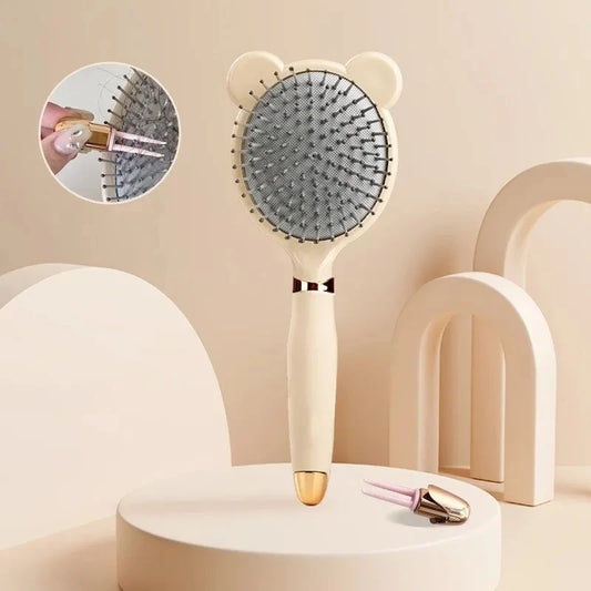 Anti-Static Air Cushion Curling Massage Comb with ears