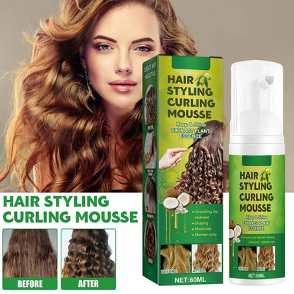 curling mousse for straight hair