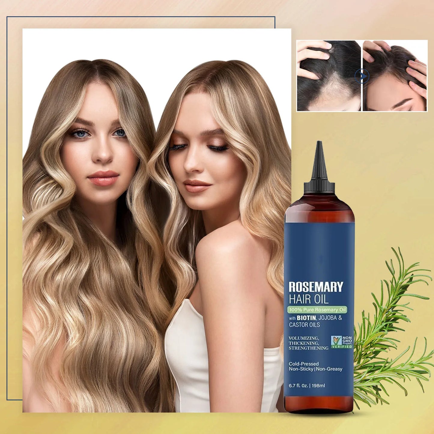 Rosemary Oil for Hair Growth – Biotin-Infused Hair Strengthening & Nourishing Treatment