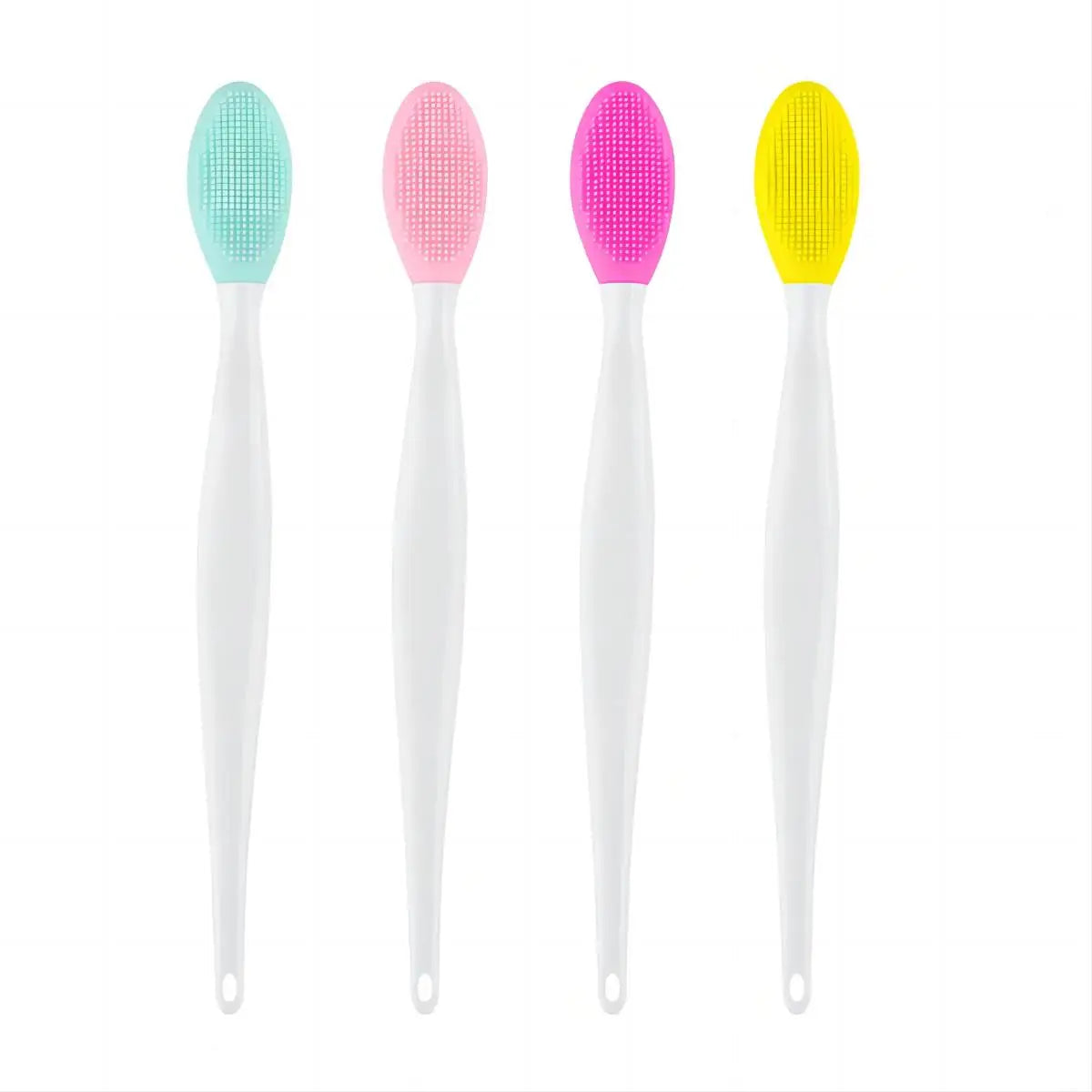 1PC/4PCS  Beauty Skin Care Wash Face Silicone Brush Exfoliating Nose Clean Blackhead Removal Brushes Tools With Replacement Head