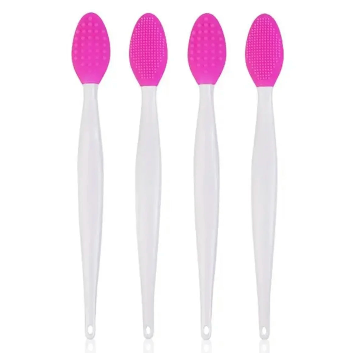 1PC/4PCS  Beauty Skin Care Wash Face Silicone Brush Exfoliating Nose Clean Blackhead Removal Brushes Tools With Replacement Head