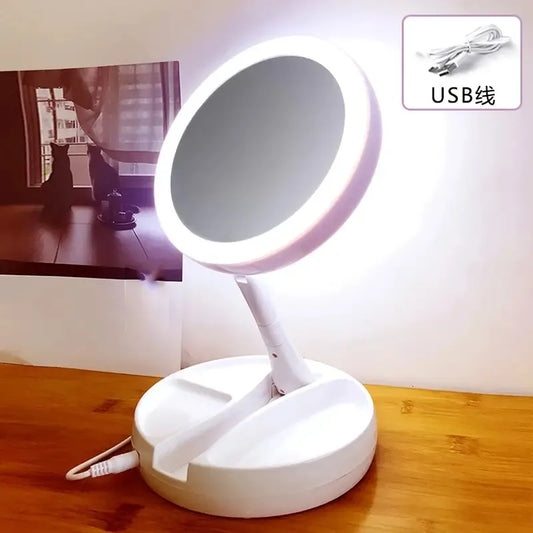 Portable LED Makeup Magnified Mirror
