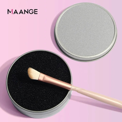 1 Piece Makeup Brush Cleaner Sponges Cosmetic Brush Drying Wash Eyeshadow Color Removal Portable Cleaning Case