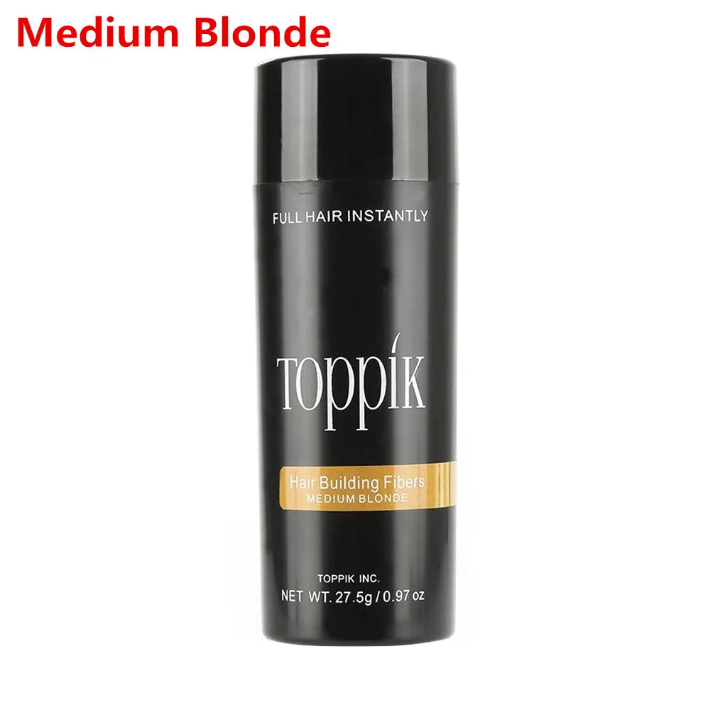 medium blonde toppik hair fibers spray