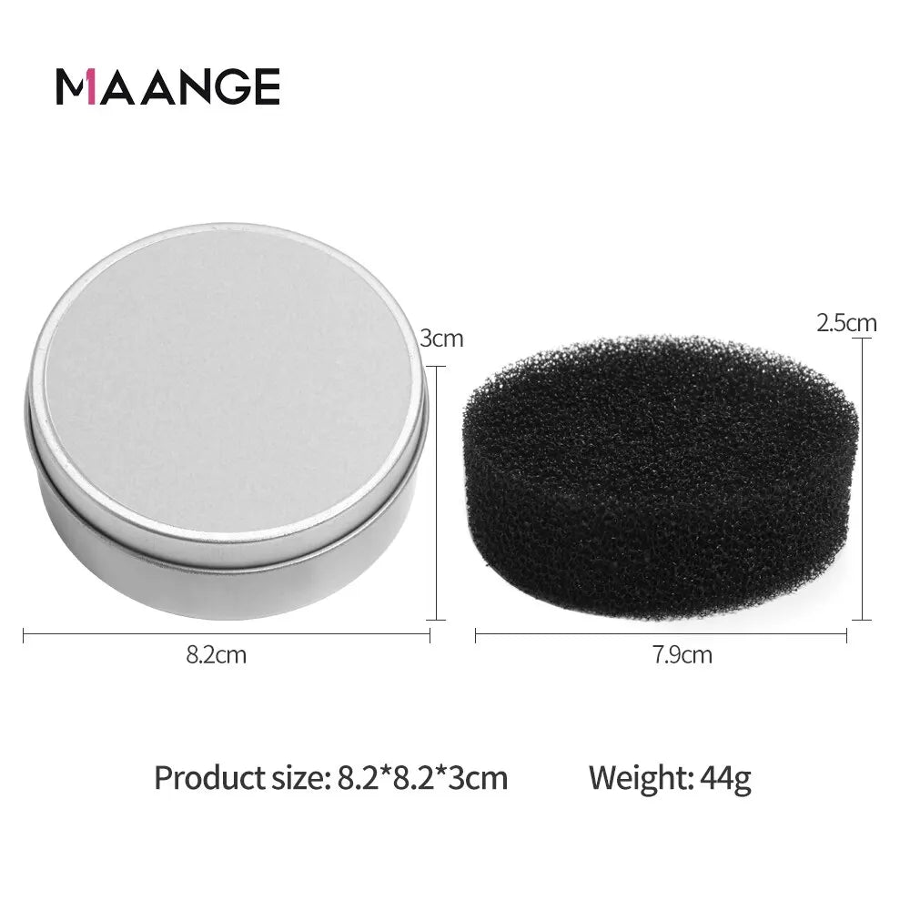 1 Piece Makeup Brush Cleaner Sponges Cosmetic Brush Drying Wash Eyeshadow Color Removal Portable Cleaning Case