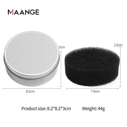 1 Piece Makeup Brush Cleaner Sponges Cosmetic Brush Drying Wash Eyeshadow Color Removal Portable Cleaning Case