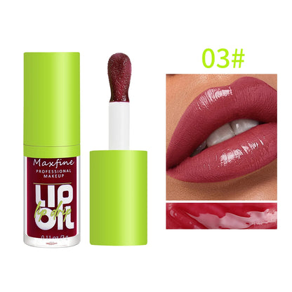 6-tone moisturizing lip gloss luminous oil lip gloss, moisturizing transparent liquid lip gloss, natural lip enhancer, make lips