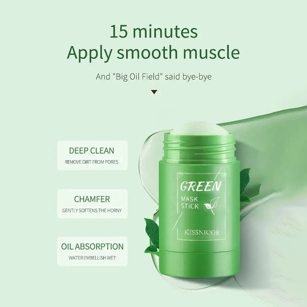 🌿 Green Tea Cleansing Stick – Deep Clean & Moisturize | 40g 🌿