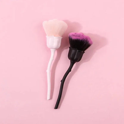 1pc Black Rose Shaoed Loose Powder Makeup Brush Women Face Beauty Tools Nail Art Dusting Brush Foundation Grooming Makeup Tools