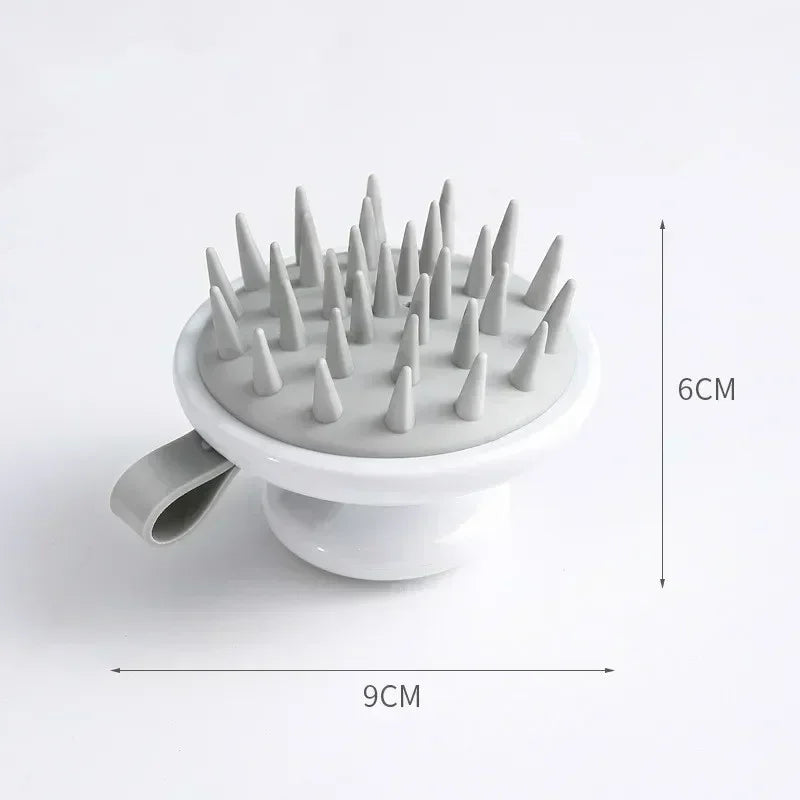 Silicone Shampoo Head Scalp Massage Brush Silicone Body Brush Hair Washing Comb Bath SPA Shower Massage Hair Brush